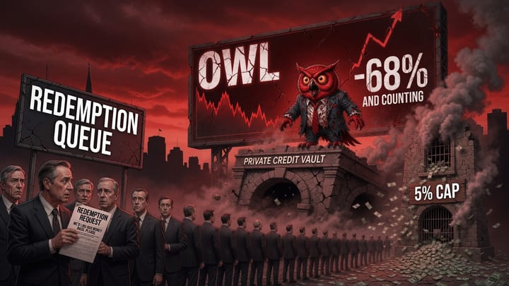 Red OWL Capital crisis illustration